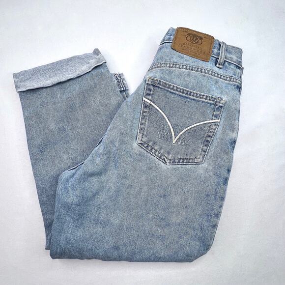 Vintage Route 66 Ultra High Waisted Relaxed Fit Crop Jeans - Picture 7 of 11